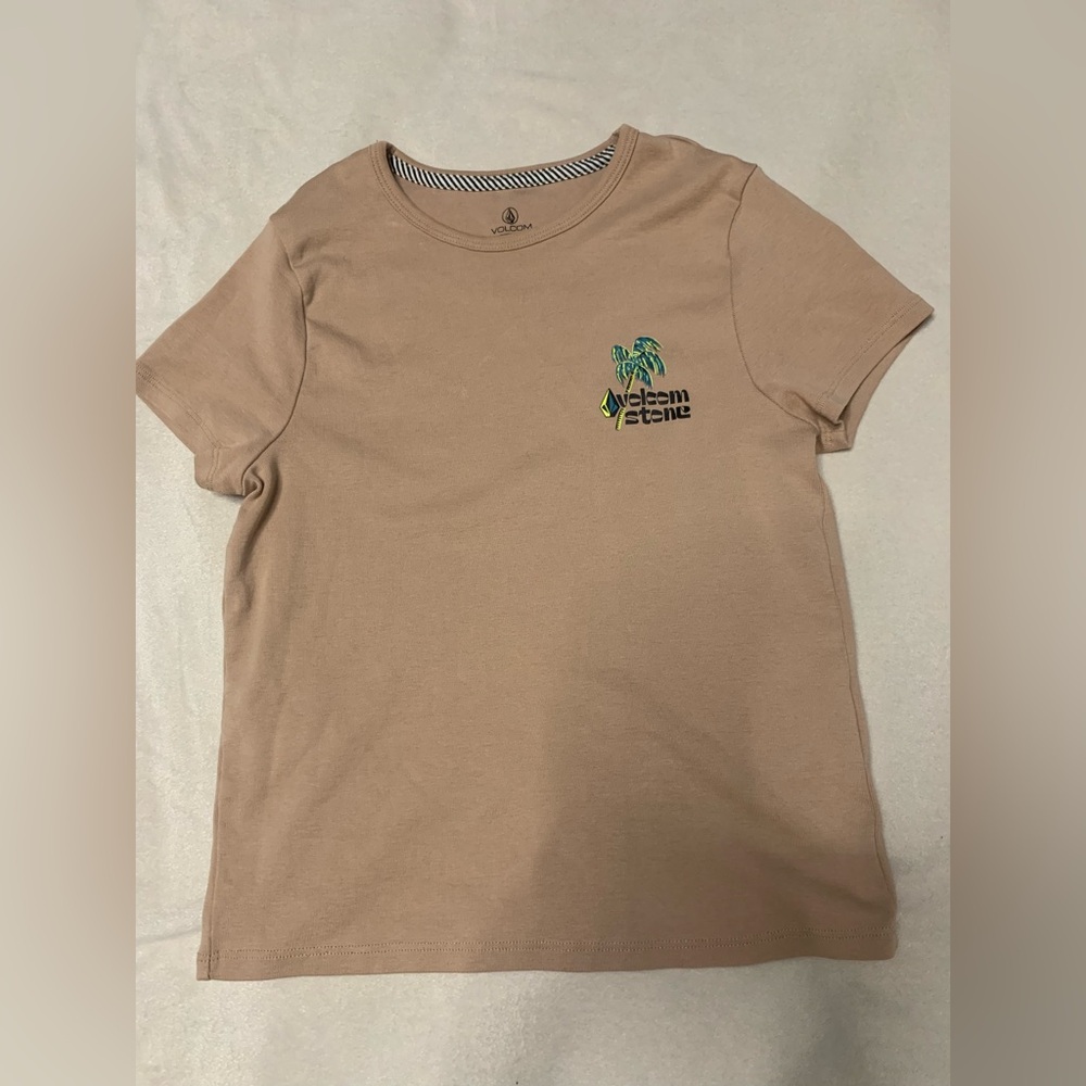 Volcom Tan Kids Short Sleeve Tee
